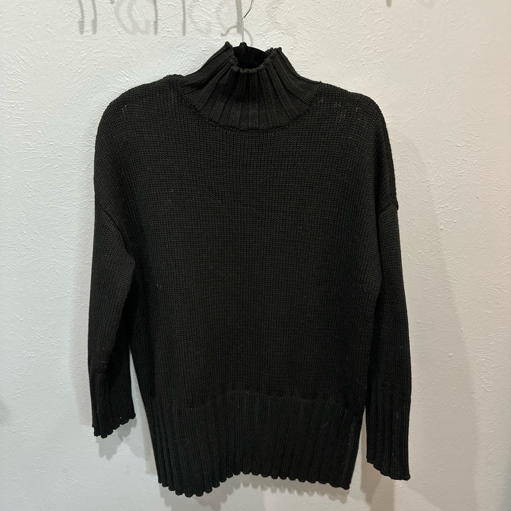 Mock Neck Tunic Sweater